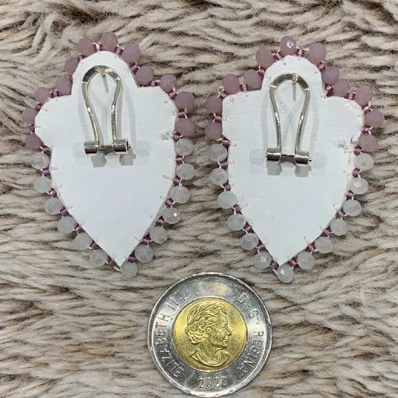 Beaded Strawberry Earrings - Picture 2 of 2